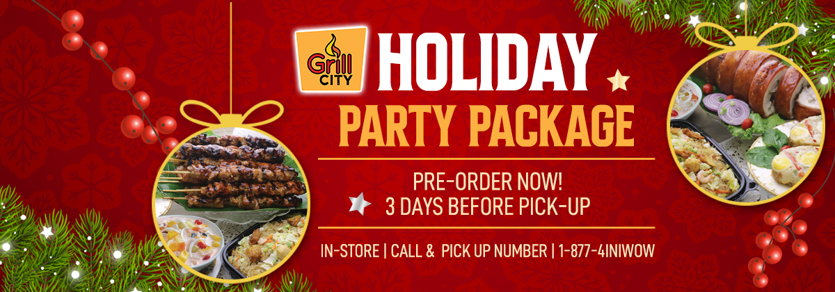 Grill City Holiday Party Package - Pre-Order Now!